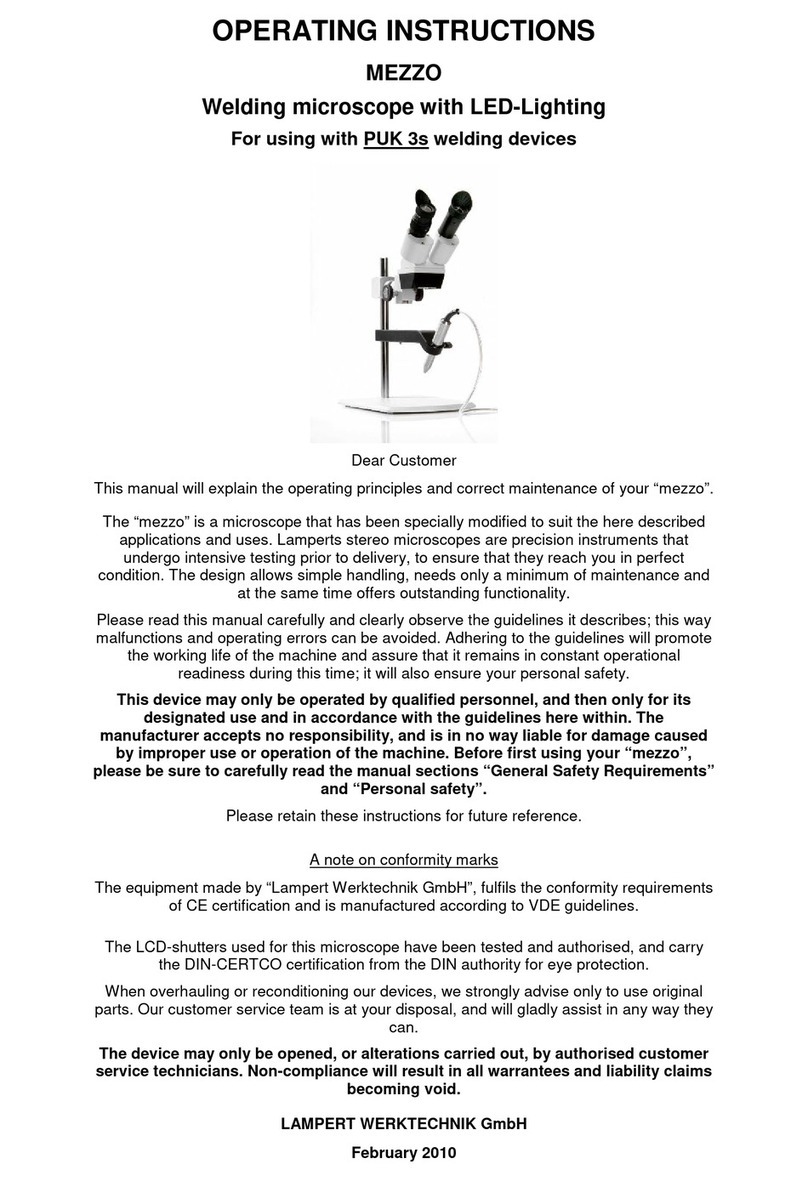 Lampert MEZZO operating instructions