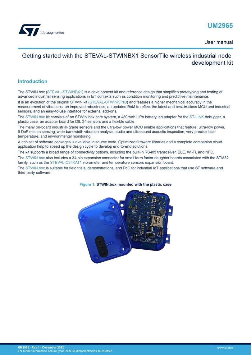 ST STEVAL-STWINBX1 User manual