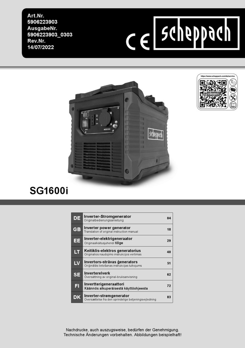 Scheppach SG1600i User manual