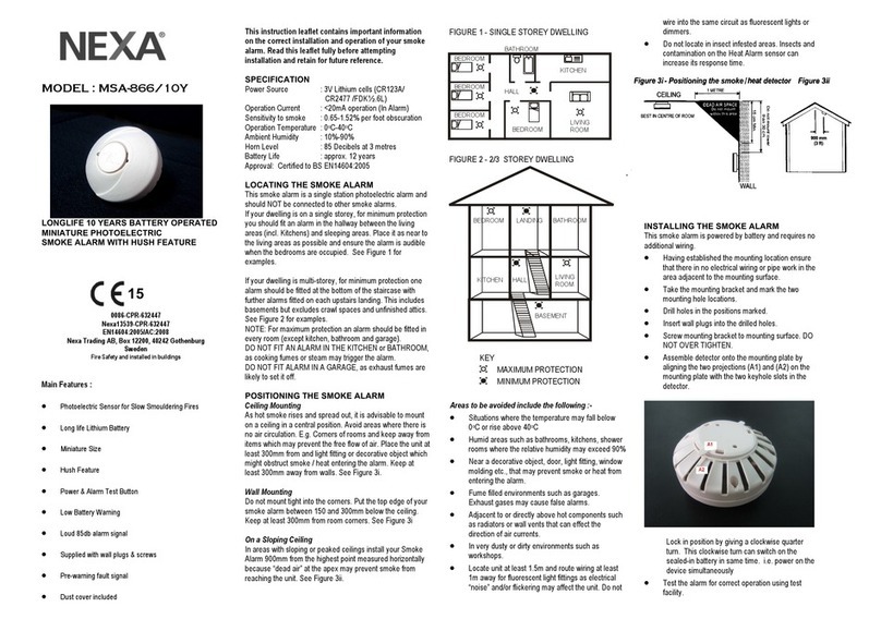 Nexa MSA-866/10Y Manual