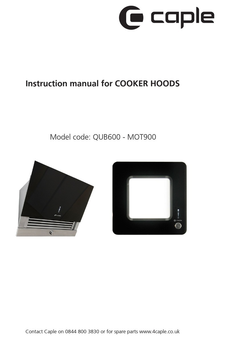 Caple QUB600 instruction manual