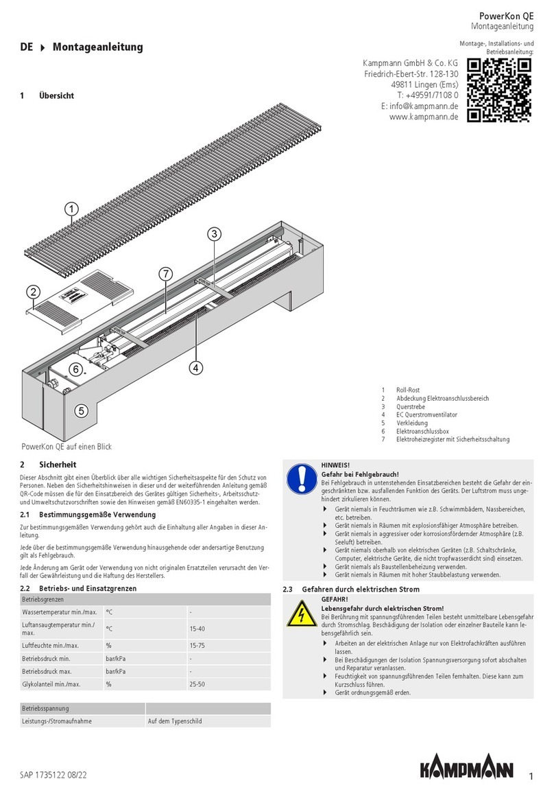 Kampmann PowerKon QE Assembly instructions