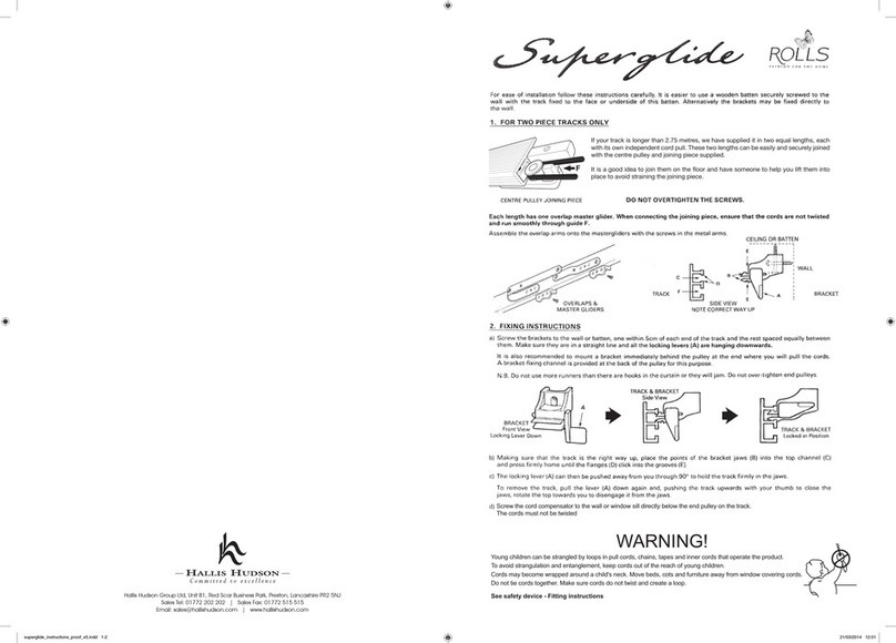 Hallis Hudson Rolls Super glide User manual