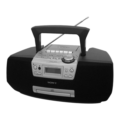 Sony CFD-S47 - Cd Radio Cassette-corder Service manual