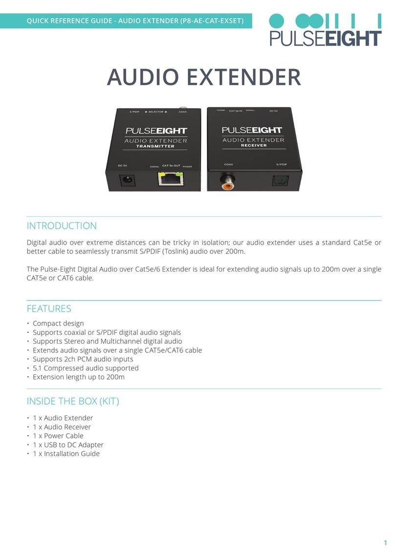 PULSEEIGHT P8-AE-CAT-EXSET User manual