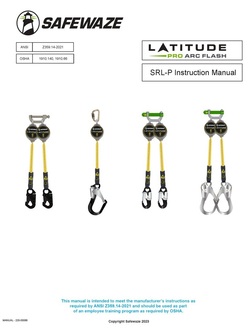 SafeWaze LATITUDE PRO ARC FLASH SRL-P instruction manual