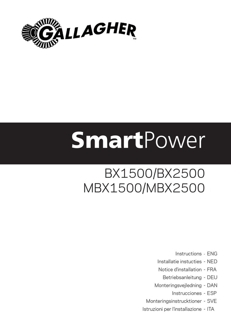 Gallagher SmartPower BX1500 instructions