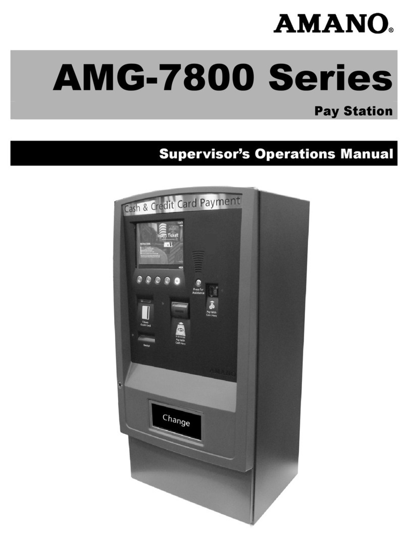 Amano AMG-7800 Series Supervisor manual