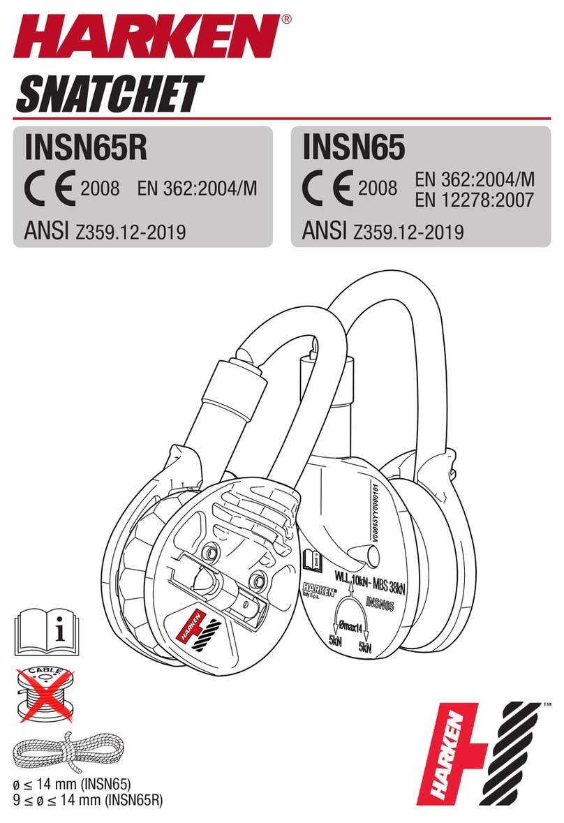 Harken SNATCHET INSN65R User manual