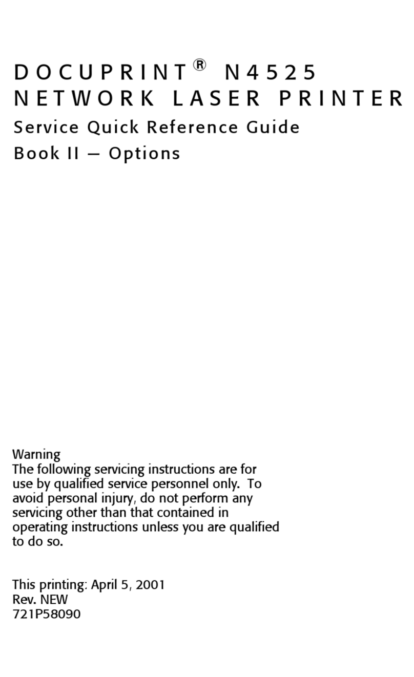 Xerox DocuPrint N4525 User manual