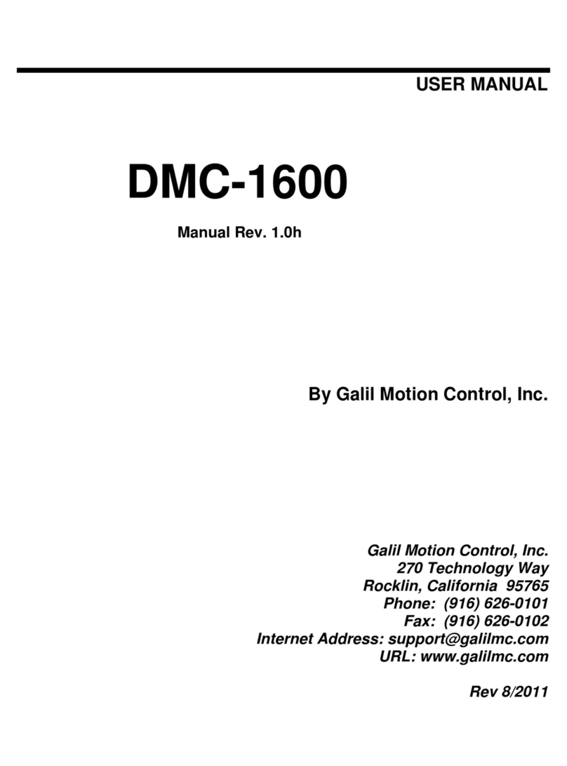 Galil Motion Control DMC-1600 Series user manual Galil Motion Control DMC-1600 Series user manual