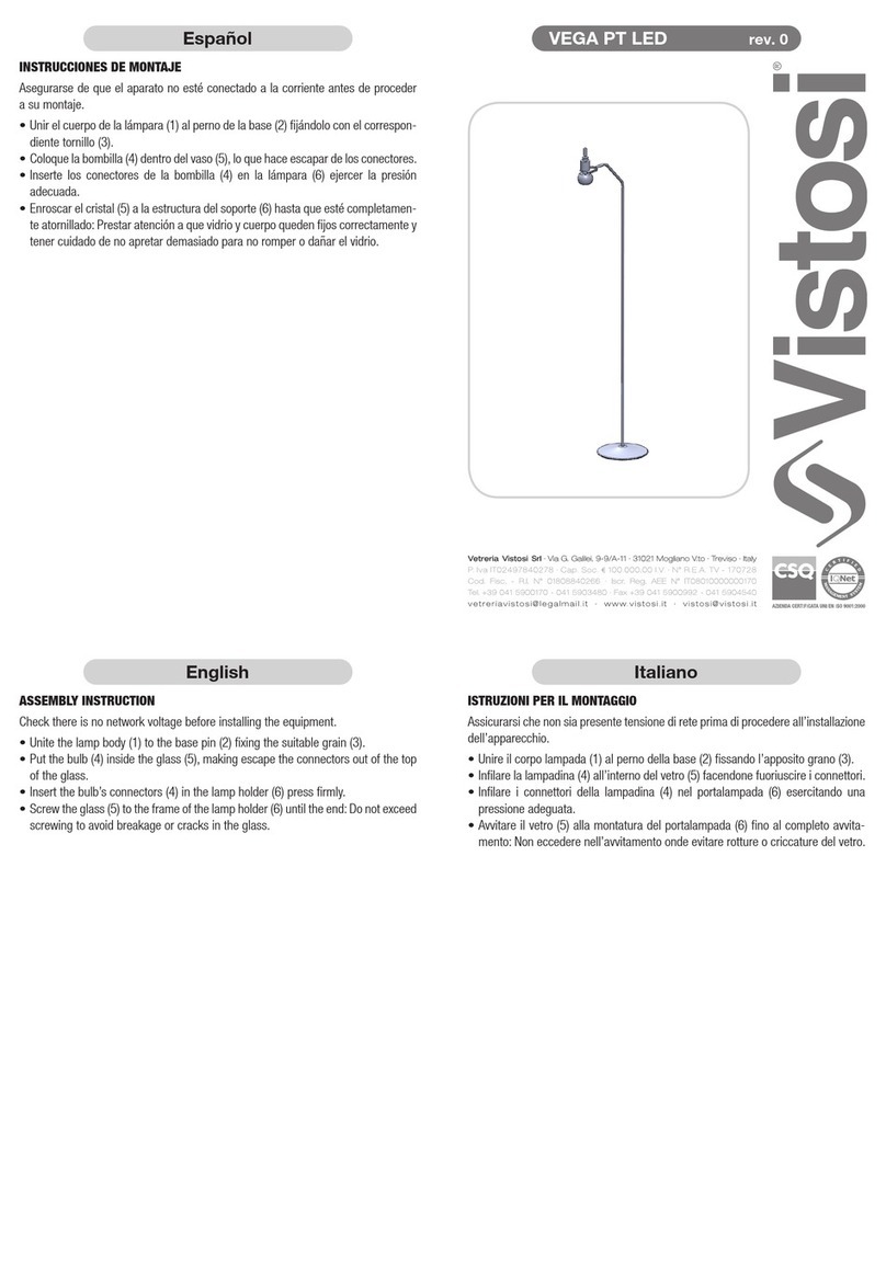 Vistosi VEGA PT LED manual