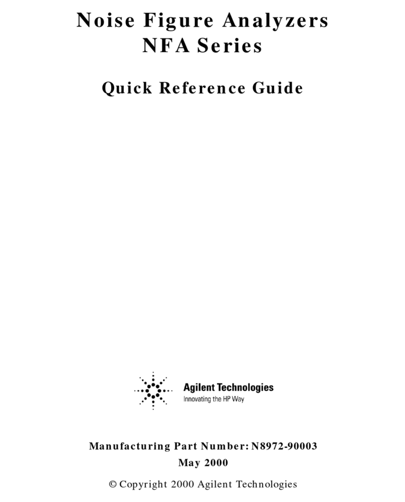 Agilent Technologies NFA Series User manual