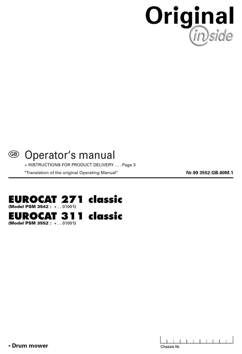 Pottinger EUROCAT 271 classic Operator's manual