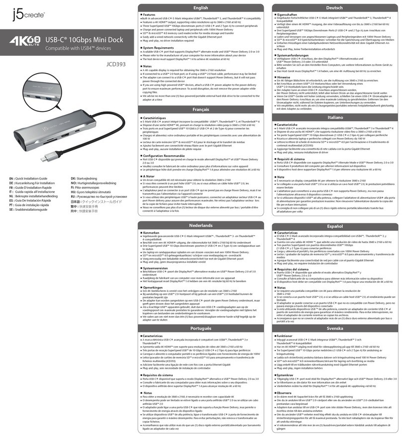 j5 create JCD393 User manual
