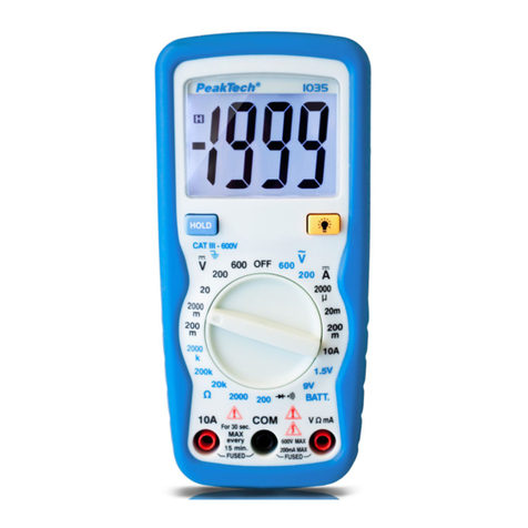 PeakTech 1035 User manual PeakTech 1035 User manual