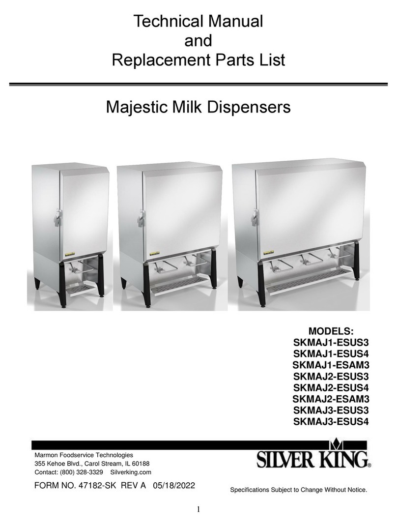 Silver King SKMAJ1-ESUS3 Technical manual and replacement parts list