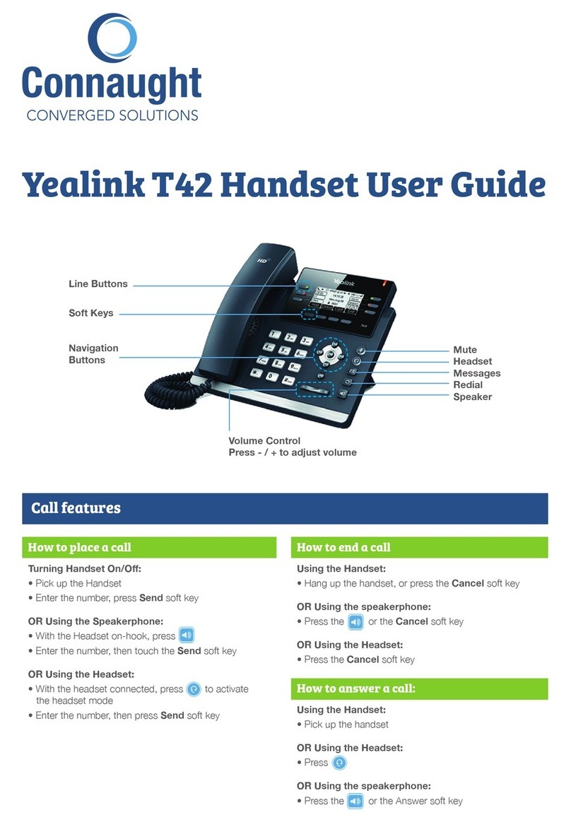 Yealink T42 User manual
