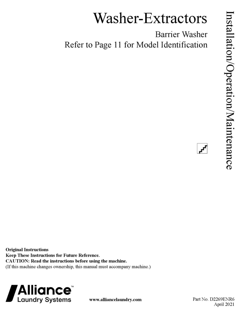 Alliance Laundry Systems PMC360T User manual