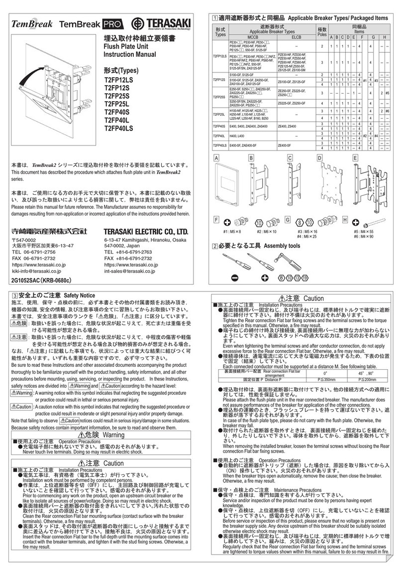TERASAKI TemBreak PRO T2FP12LS instruction manual