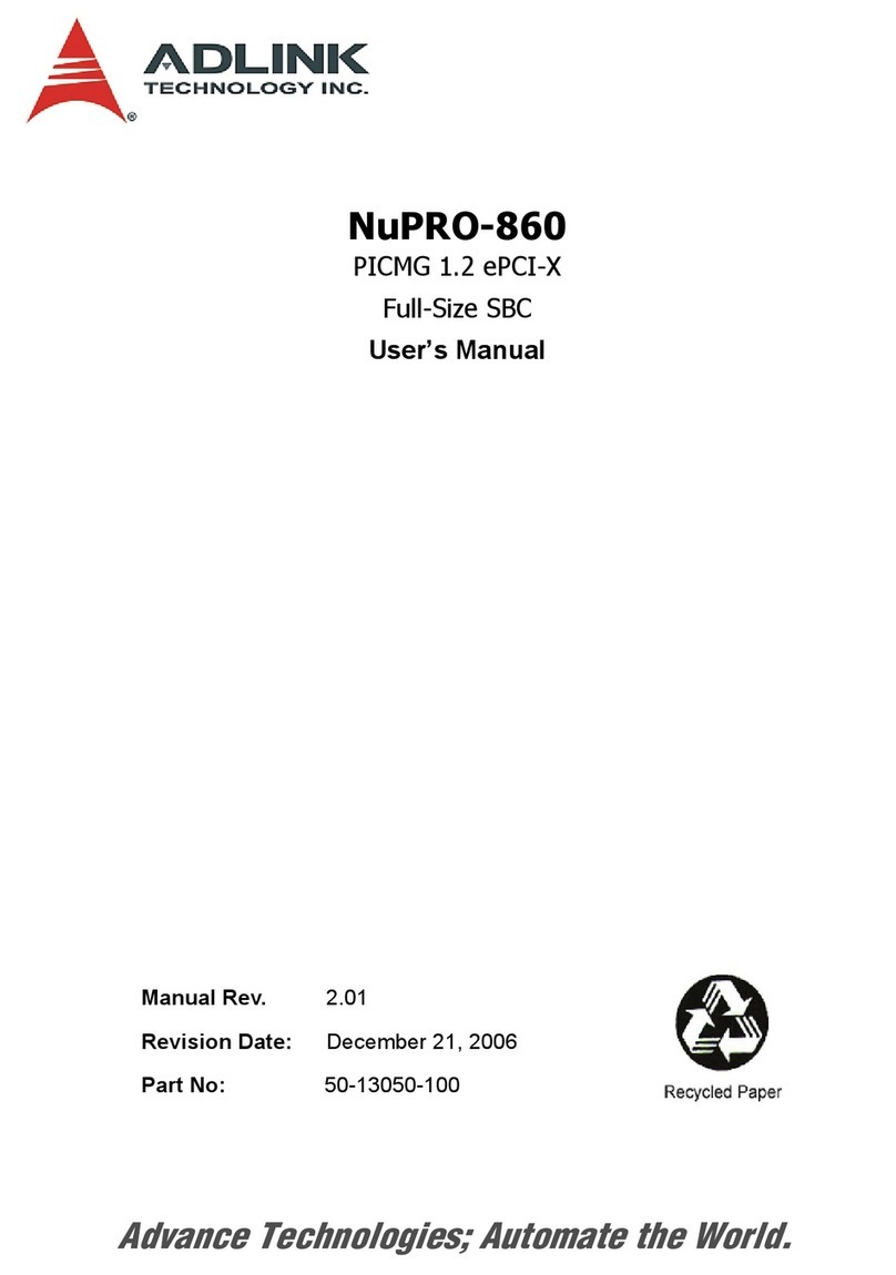 ADLINK Technology NuPRO-860 Series User manual ADLINK Technology NuPRO-860 Series User manual