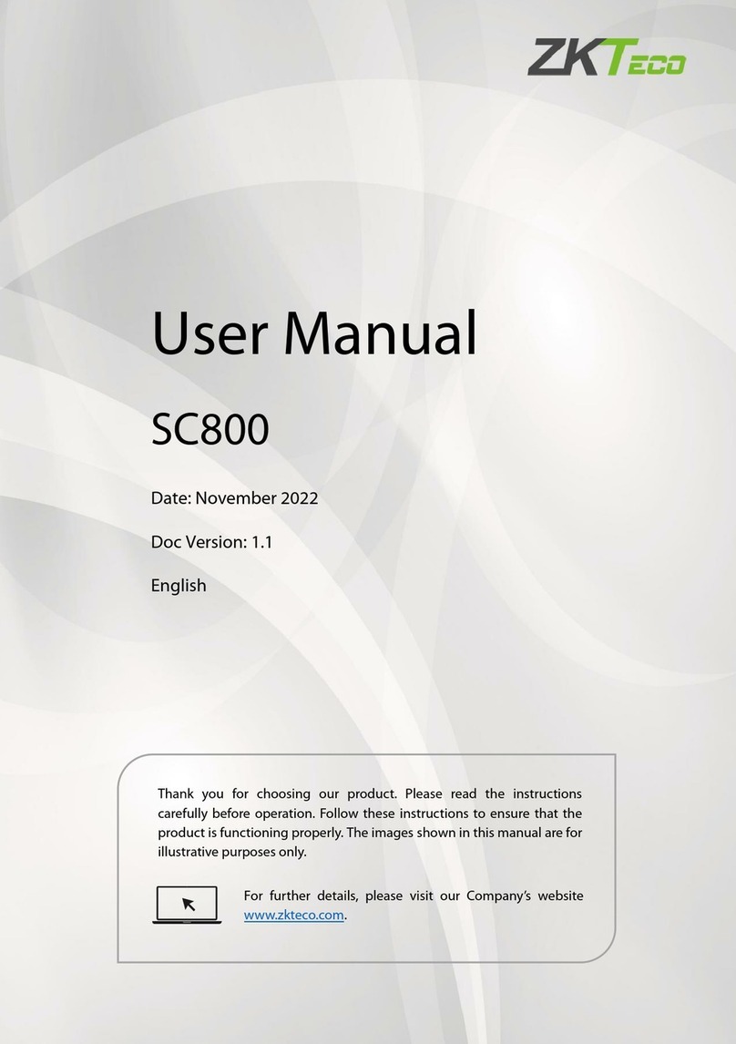 ZKTeco SC800 user manual