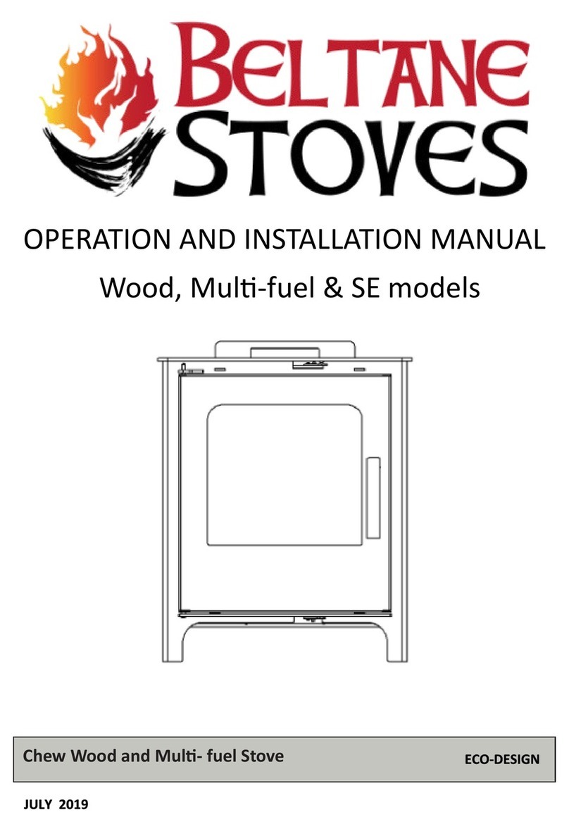 Beltane Stoves Chew 4.6 kW Operation and installation manual