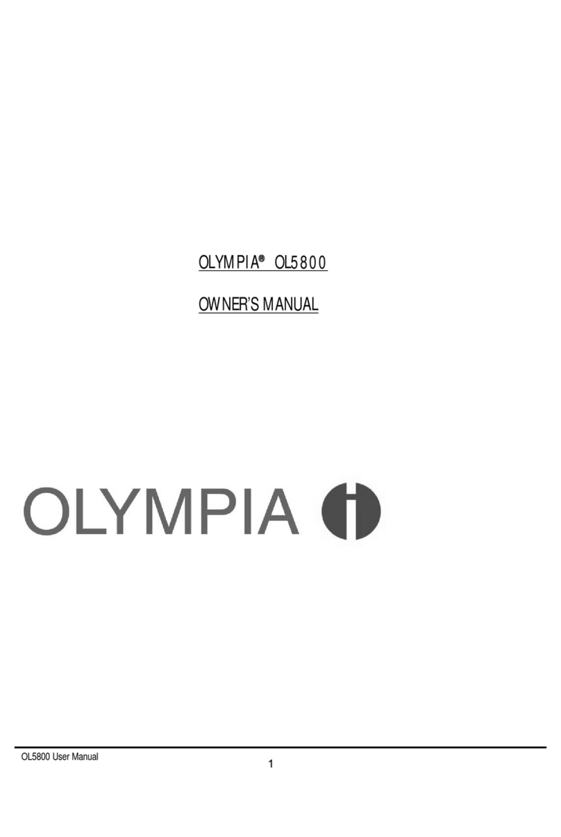 Olympia OL5800 owner's manual