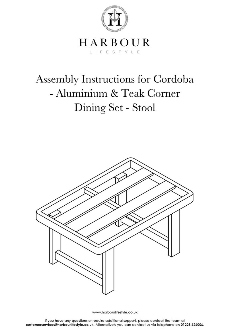 Harbour Cordoba Assembly instructions