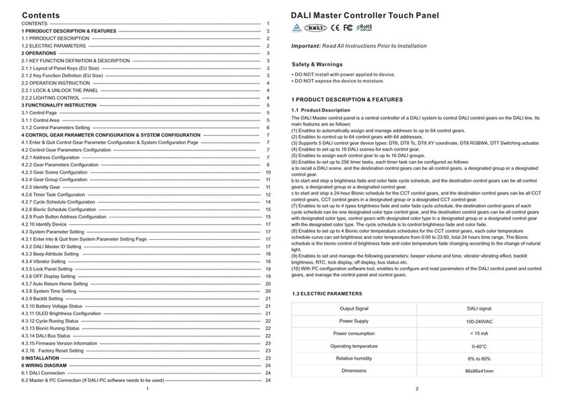 Sunricher SR-2300T-OLED instruction manual