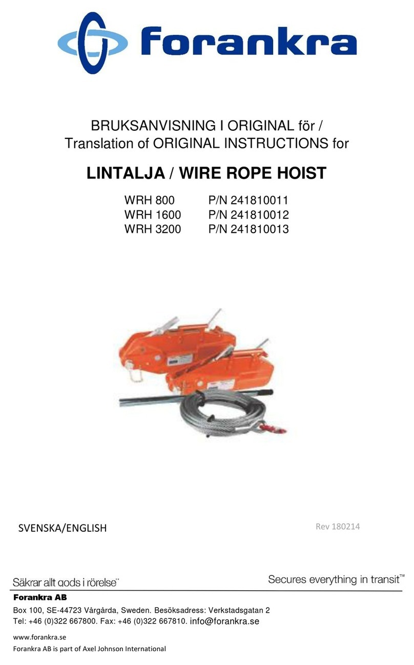 Forankra WRH 800 Original instructions