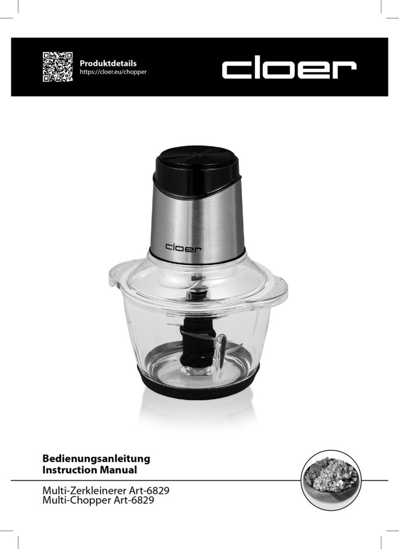 Cloer 6829 instruction manual