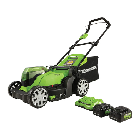GreenWorks MO48B01 User manual