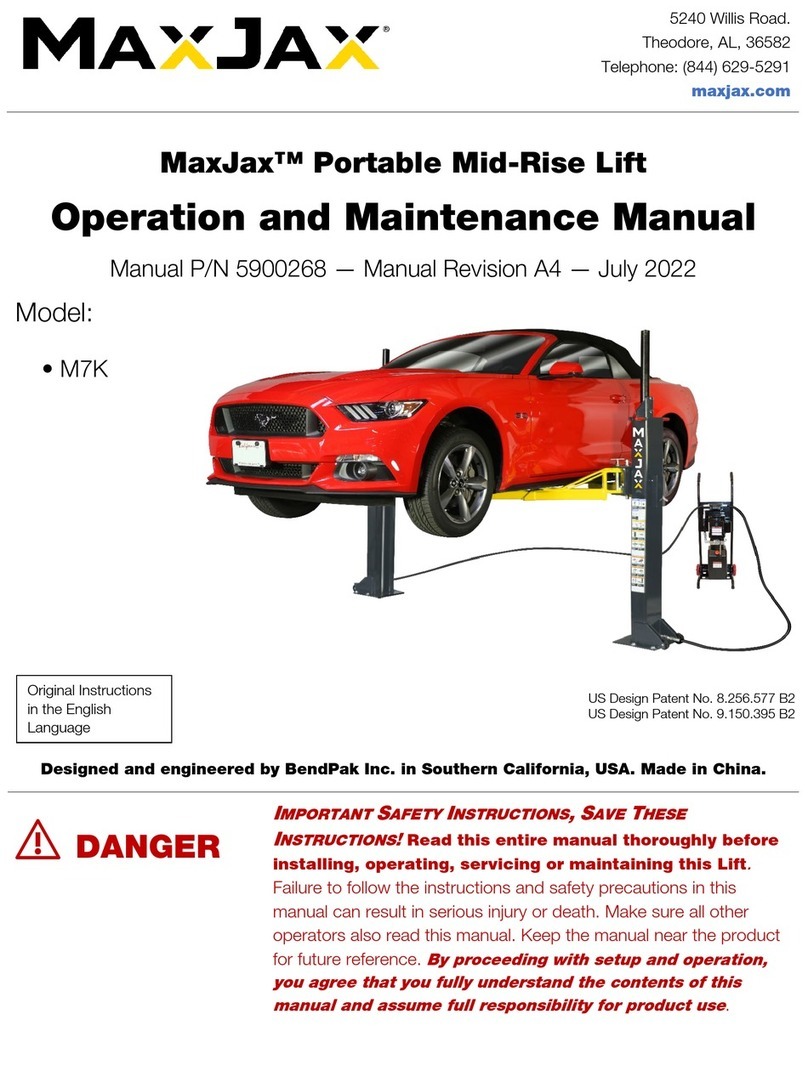 MaxJax M7K User manual