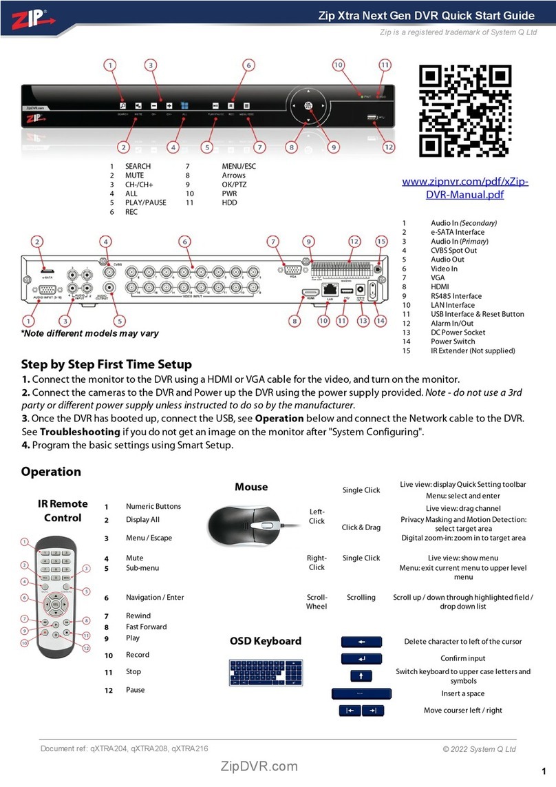 Zip XTRA204 User manual