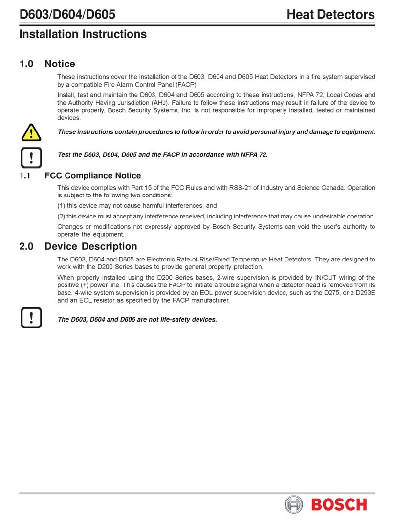 Bosch D603 User manual
