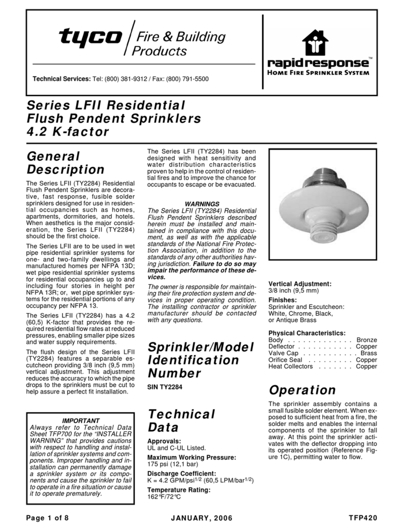 Tyco LFII Series quick start guide