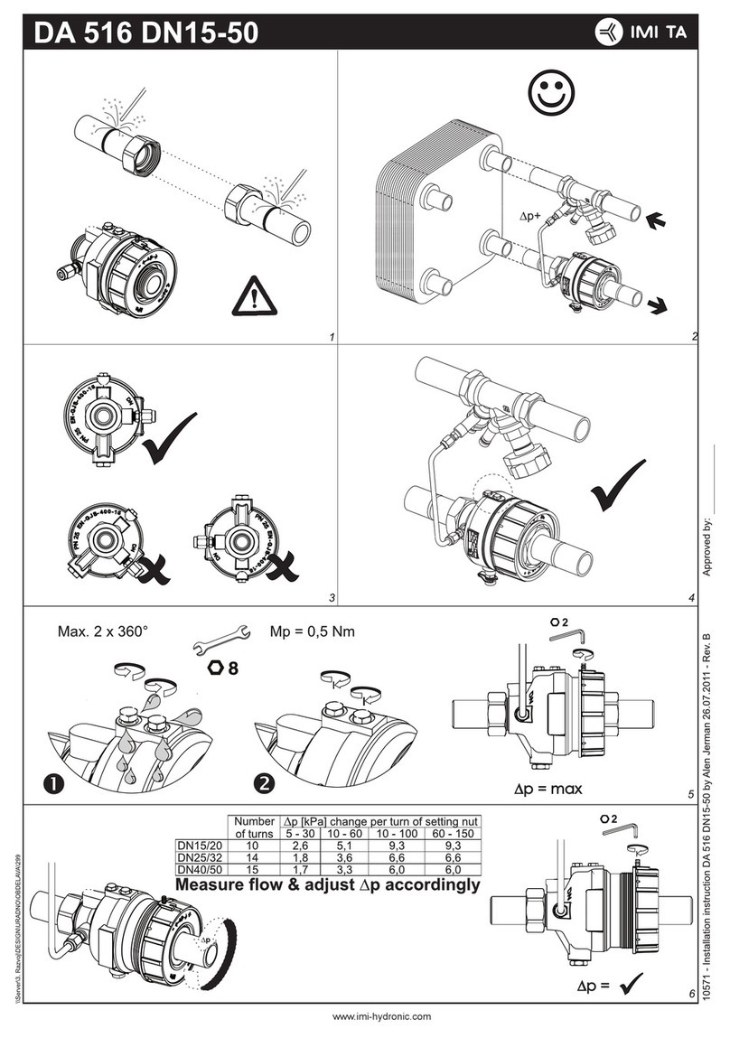 IMI TA DA 516 DN15 installation instructions