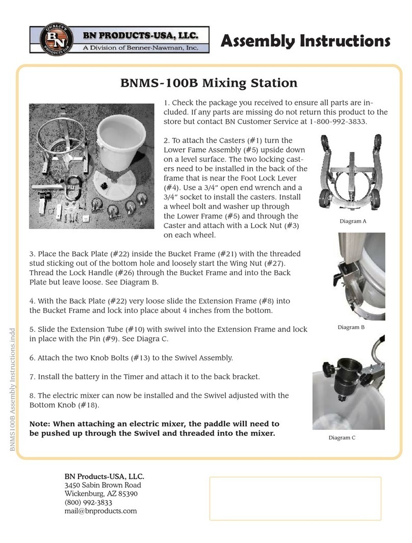 BN Products BNMS-100B Assembly instructions