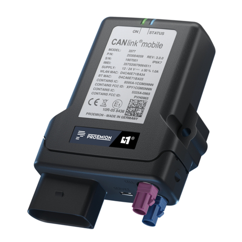 PROEMION CANlink wireless 3000 Series Device manual