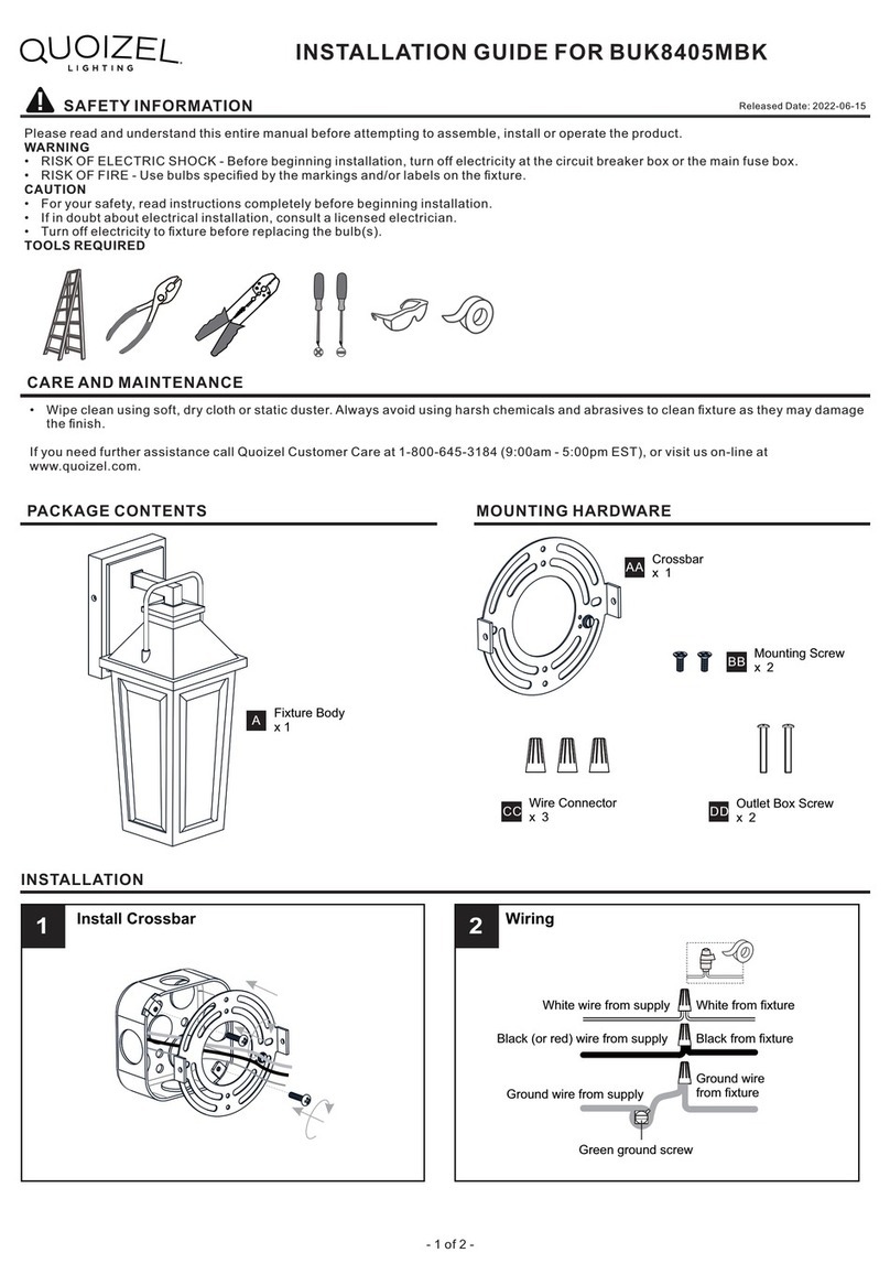 Quoizel BUK8405MBK installation guide