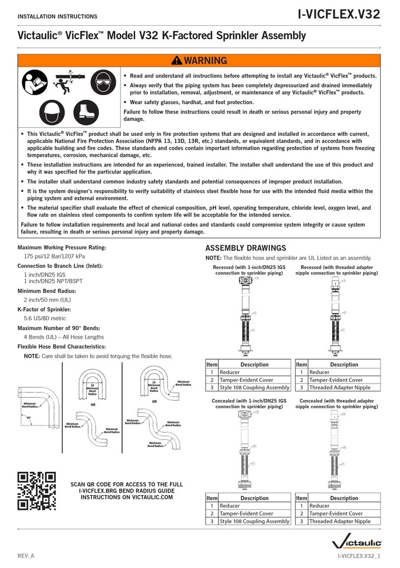 Victaulic VicFlex V32 User manual