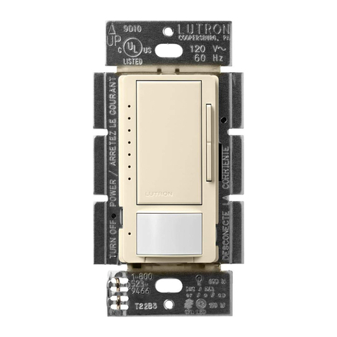 Lutron Electronics Maestro MSCL-OP153M Series quick start guide