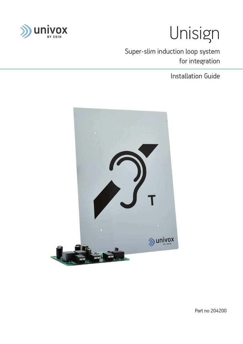 Edin univox Unisign User manual
