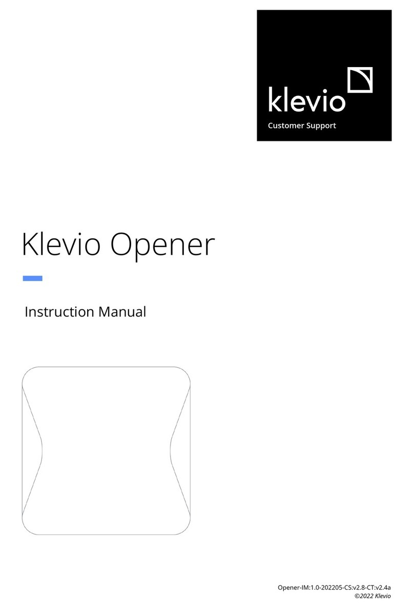 Klevio Opener instruction manual