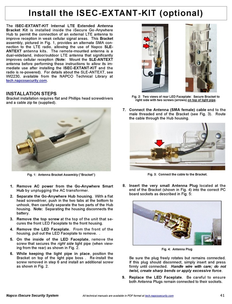 NAPCO iSecure ISEC-EXTANT-KIT manual