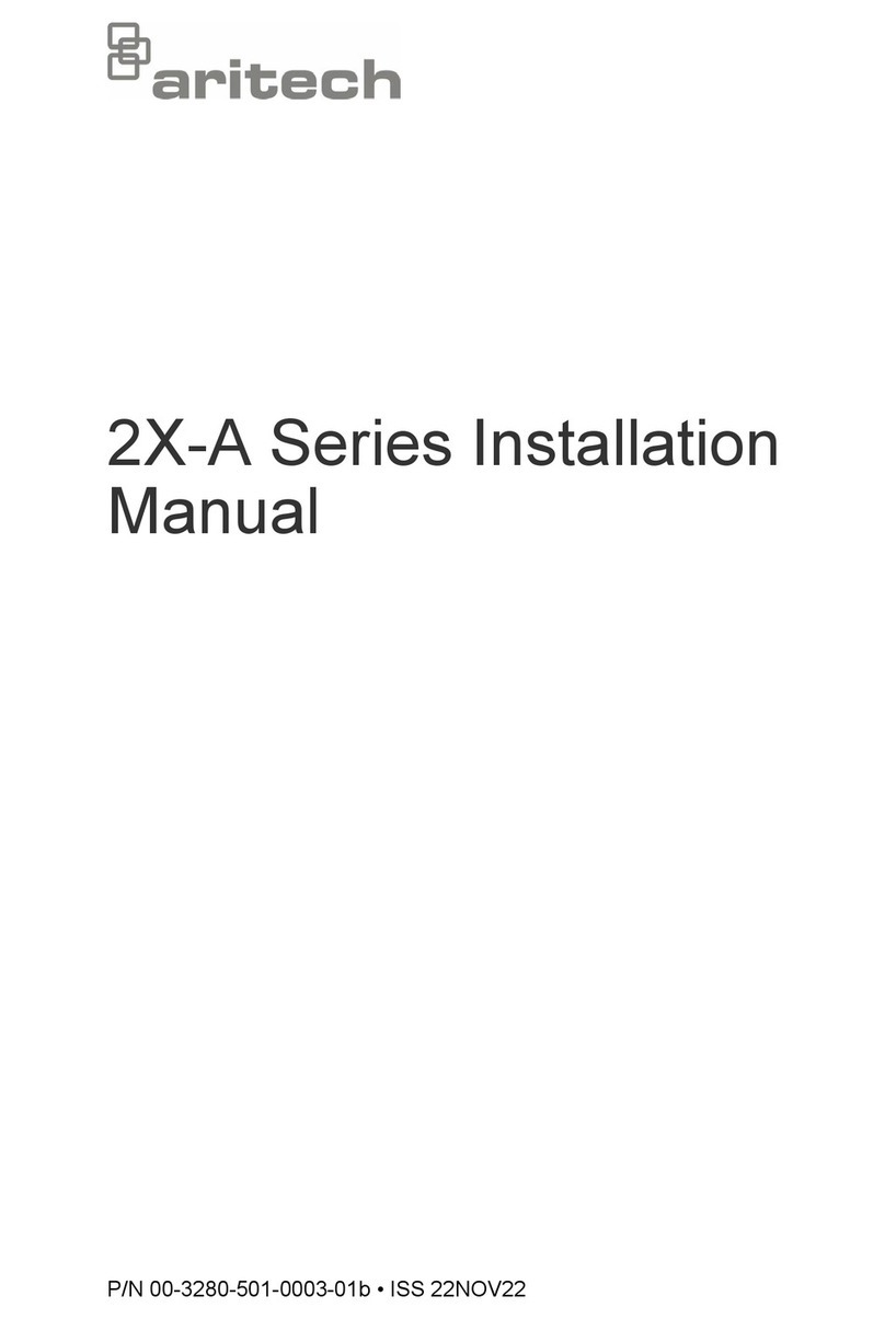 Aritech 2X-A Series installation manual