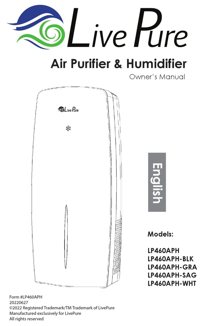 LivePure LP460APH owner's manual