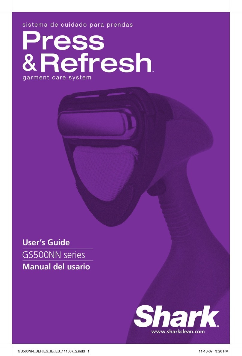 Shark PRESS & REFRESH GS500NN Series User manual
