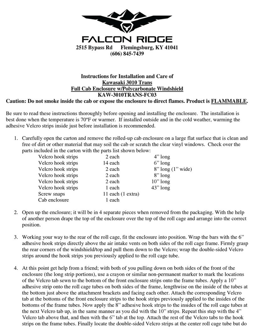 FALCON RIDGE KAW-3010TRANS-FC03 Installation manual FALCON RIDGE KAW-3010TRANS-FC03 Installation manual